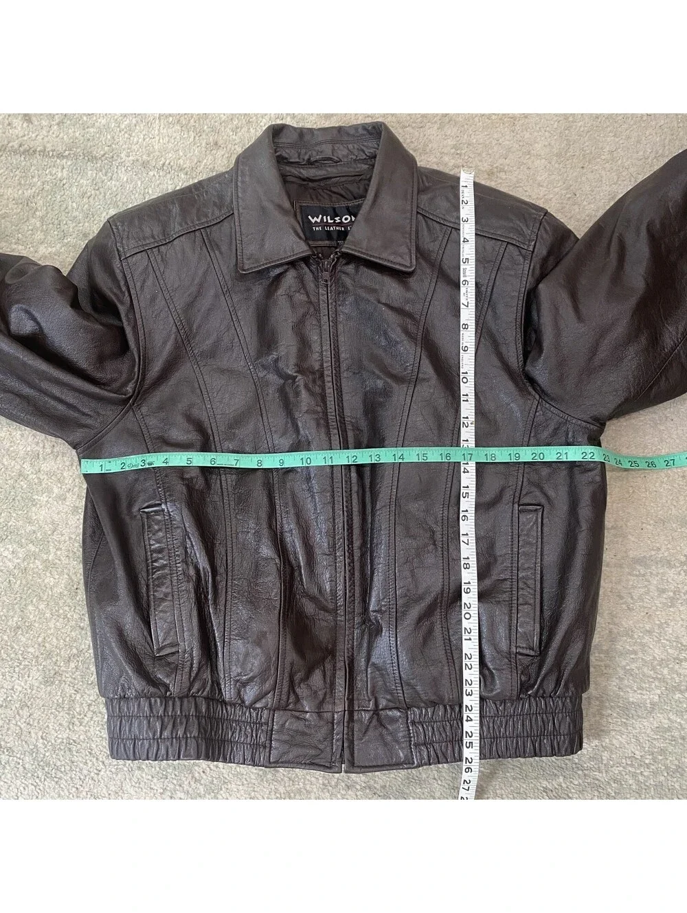 Wilsons Leather Bomber Jacket Size L Removable Vest 3M Thermal Thinsulate Brown